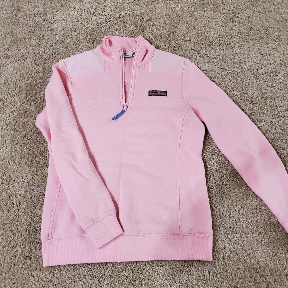 Pink Quarter Zip Shep Shirt Vineyard Vines